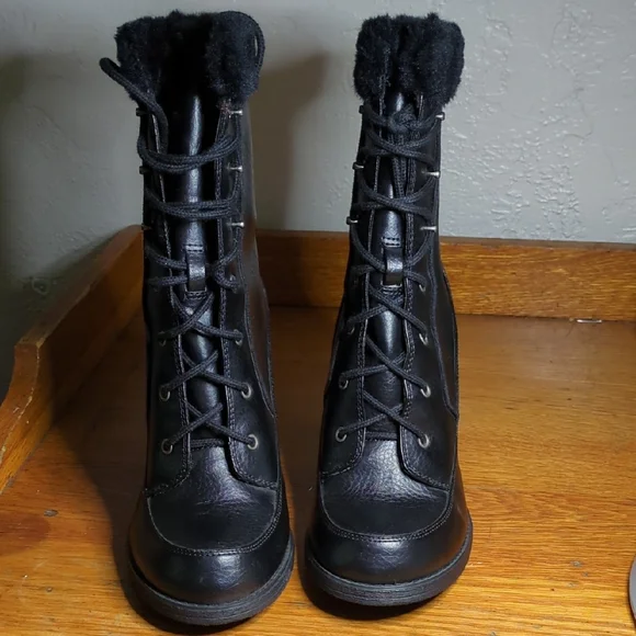 Arizona Jean Company Black Lace-Up Ankle Boots s-l400.jpg main image 3
